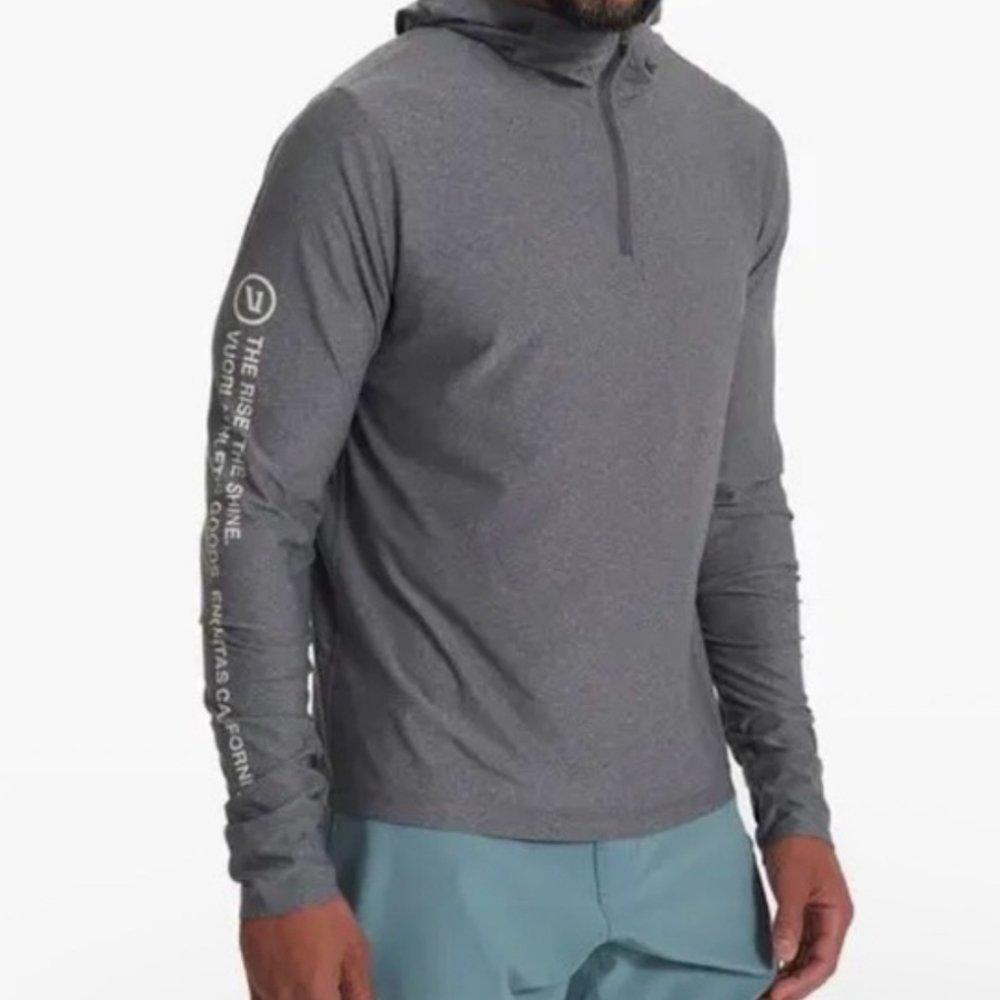 Vuori Uluwatu UPF Hoodie Grey EUC